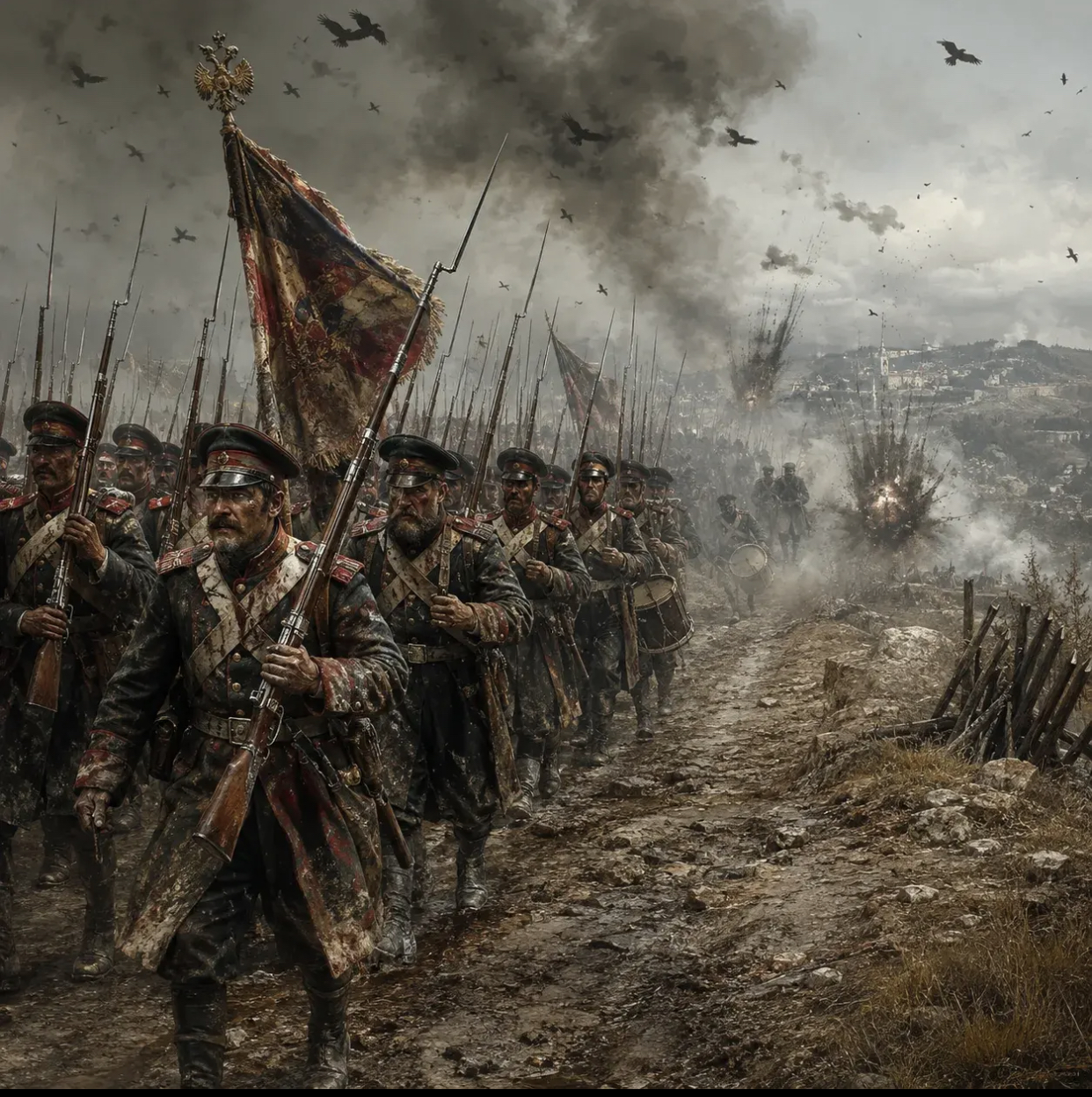 Обложка: Ма шагаем на войну… Strong